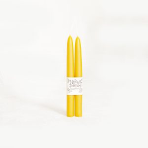 9" dipped taper candle