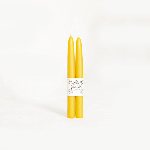 9" dipped taper candle