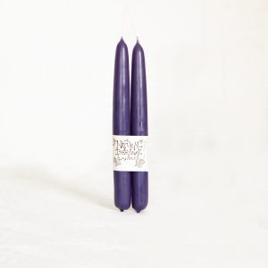 9" Purple Hand-Dipped Taper