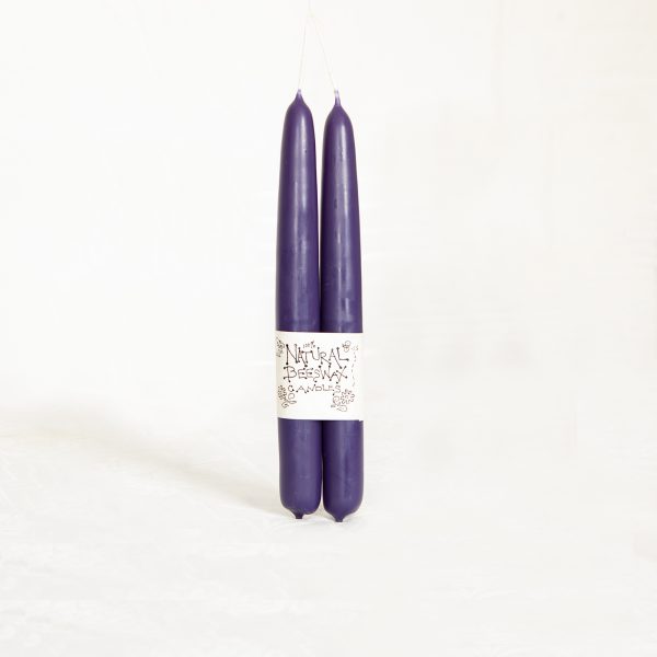 9" Purple Hand-Dipped Taper
