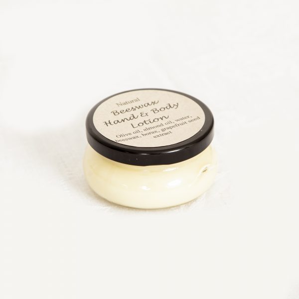 Natural Beeswax Hand & Body Lotion (unscented)